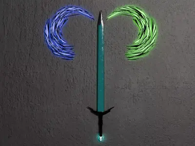 Elemental Energy Sword Free 3D model