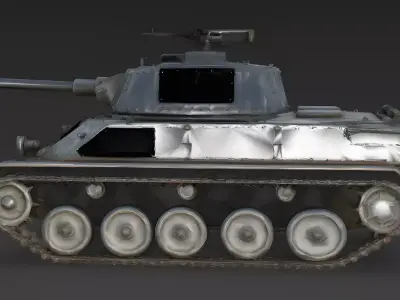 Light Armored Reconnaissance Tank 3D Model 3d model Low-poly 3D model