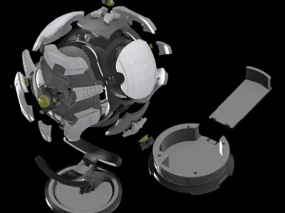 ROCKET LEAGUE BALL - STATUE WITH LAMP OPTION 3D print model