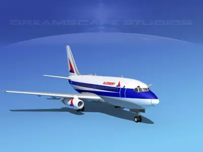 Boeing 737-100 Allegheny 3D model