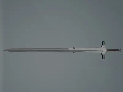 game ready low poly sword Free 3D model shop
