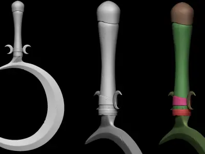 Realistic Sickle 3D Model 3D model