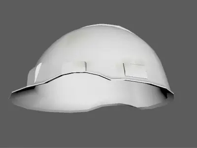 Safety Helmet Low Poly Low-poly 3D model 2
