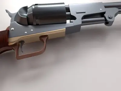 Colt Dragoon 1848 3D model