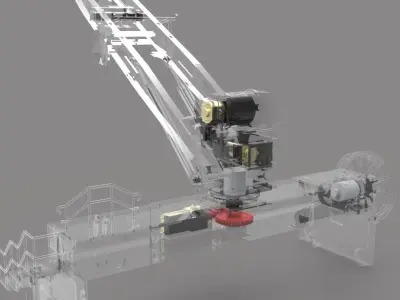 Crane for oil rig supplier Rembertiturm  3D print model