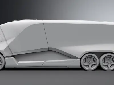 Concept electric truck scale model  3D print model