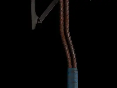 Post Apocalyptic Axe Low-poly 3D model