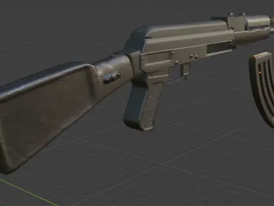 AK 47 3D model buy