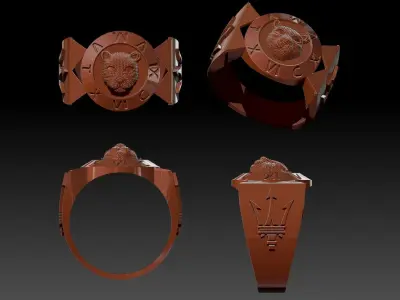 panther ring 3D print model
