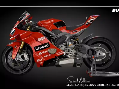 Panigale V4 Marquez 2025 World Champion Replica Low-poly 3D model