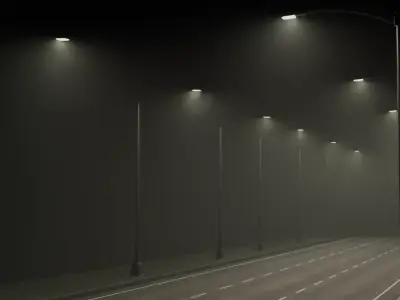 Street Light Free low-poly 3D model purchase