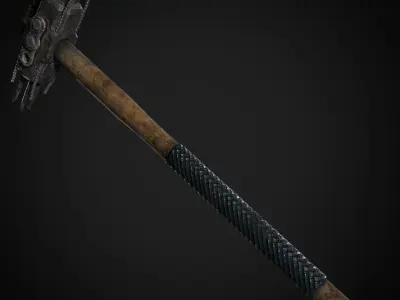 Post Apocalyptic Weapons - Sledgehammer Low-poly 3D model