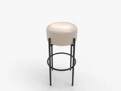 COLAMY Modern Bar Stool 3D model