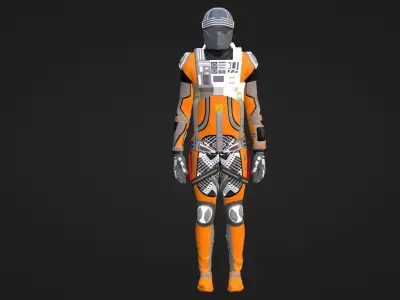 Robot Soldier - Assault Soldier Low-poly 3D model 23