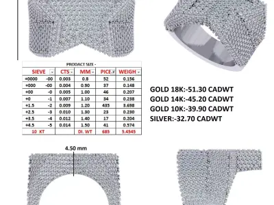 Star Hip Hop Ring 3D print model