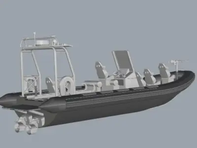 Military RIB 3D print model