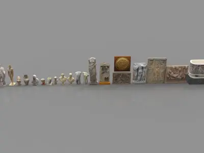 Museum pack - Ancient Greece and Rome Low-poly 3D model