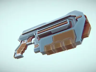 GUN SciFi pack Free 3D model