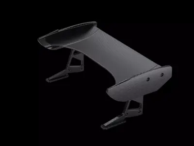 Spoiler mini pack stl tuning carbonfiber industrial  3D model