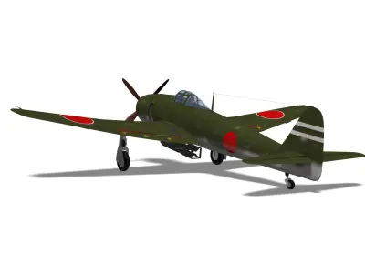 Kawasaki Ki119 3D model