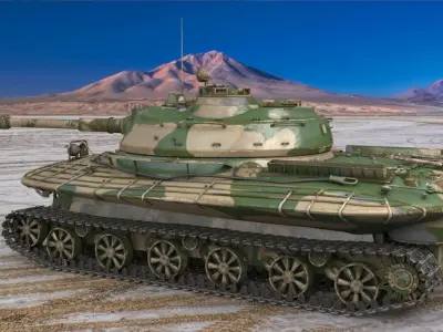 Tank Object 279 Vray 3D model