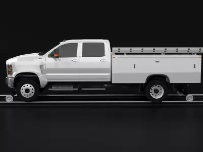 International CV 2020 Road-rail Truck 3D model