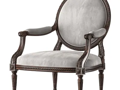 chairish louis armchair art 5694 3D model