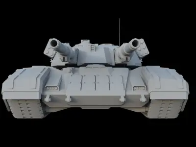 Mammoth Tank  - Fun Model Low-poly 3D model