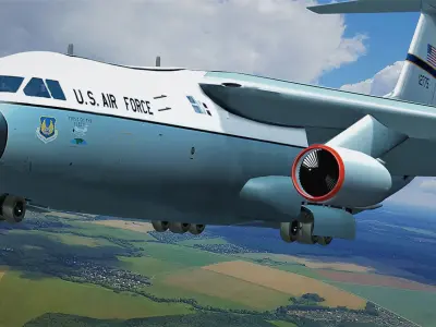 C-141A transport Free 3D model
