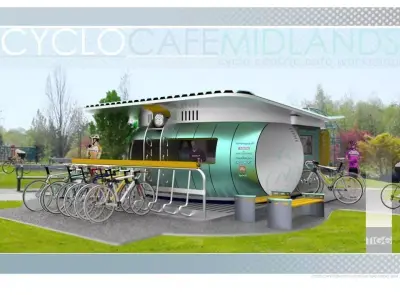 Cyclo Cafe Concept Free 3D model