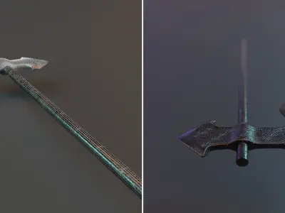 Fantasy and Medieval Weapon Pack Low-poly 3D model