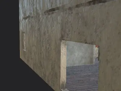 Abandonned tropical house Free low-poly 3D model
