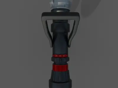 Firehose gun with handle 3D model