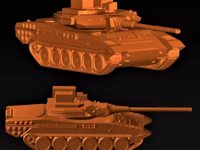 military tank 2 3D print model