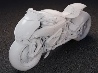 NovaBlade 3D Printable Futuristic Motorcycle Model 3D print model