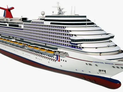 Cruise Ship Carnival Breeze 3D model
