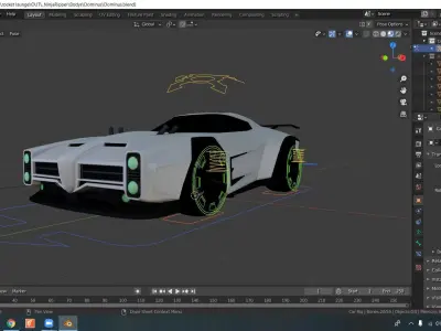rocket league 3D model DOMINO model FREE Free low-poly 3D model