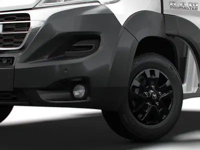 RAM Promaster Van L1H1 HQ Interior 2023 3D model