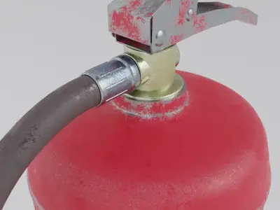 Powder fire extinguisher 3D model