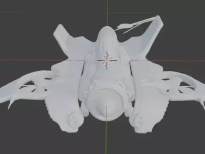 Fantasy aircraft 3D print model