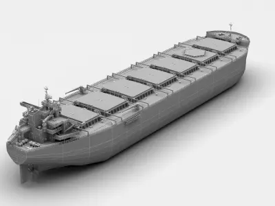  Ultra Large Ore Carrier lowpoly Low-poly 3D model
