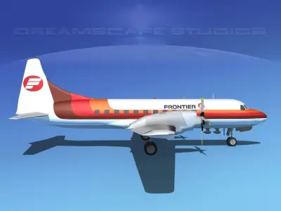 Convair CV-580 Frontier 2 3D model