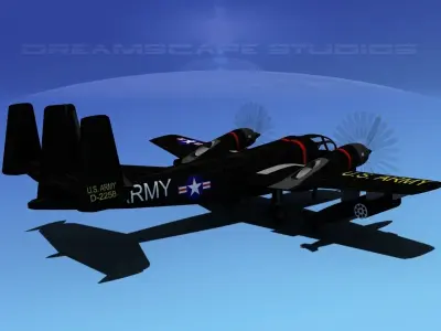 Grumman OV-1D Mohawk V11 3D model