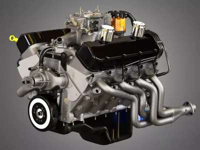 427 Engine - V8 Muscle Car Engine  3D model