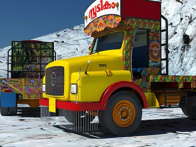 TATA 12010 SE Lorry OLD model 3D model