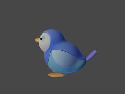Bird Game Model 03 Low-poly 3D model