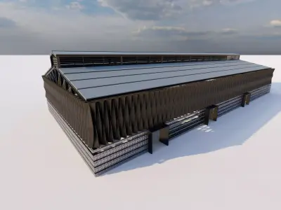 Warehouse-Warehouse Building 3D model