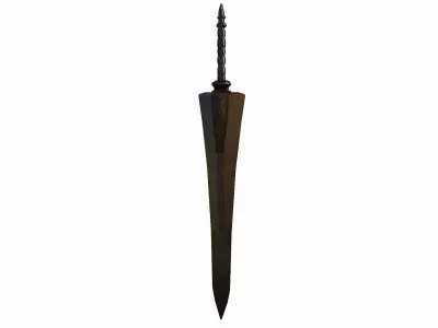 Claymore sword Low-poly 3D model purchase