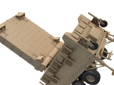 AN TPQ-37 Firefinder Radar 3D model