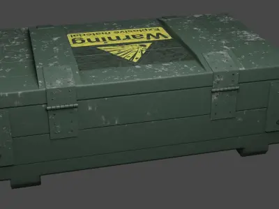 Box for arsenal Free low-poly 3D model